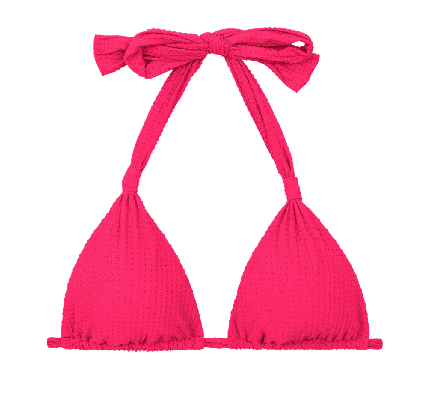 Rio de Sol Mel Top Virtual Pink Dots in pink — front view | Belle Mar Swim