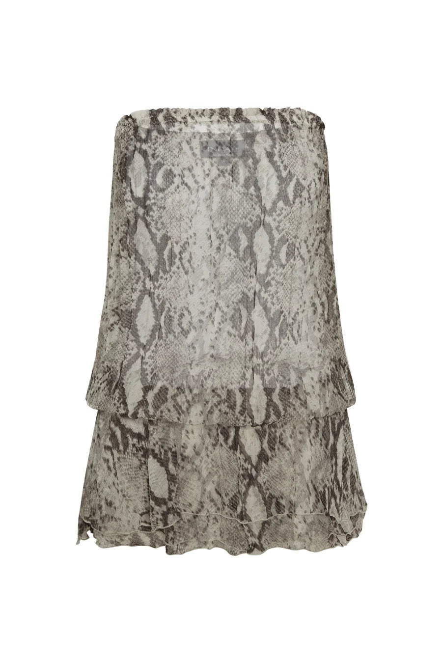 Izzy Strapless Mini Dress Python