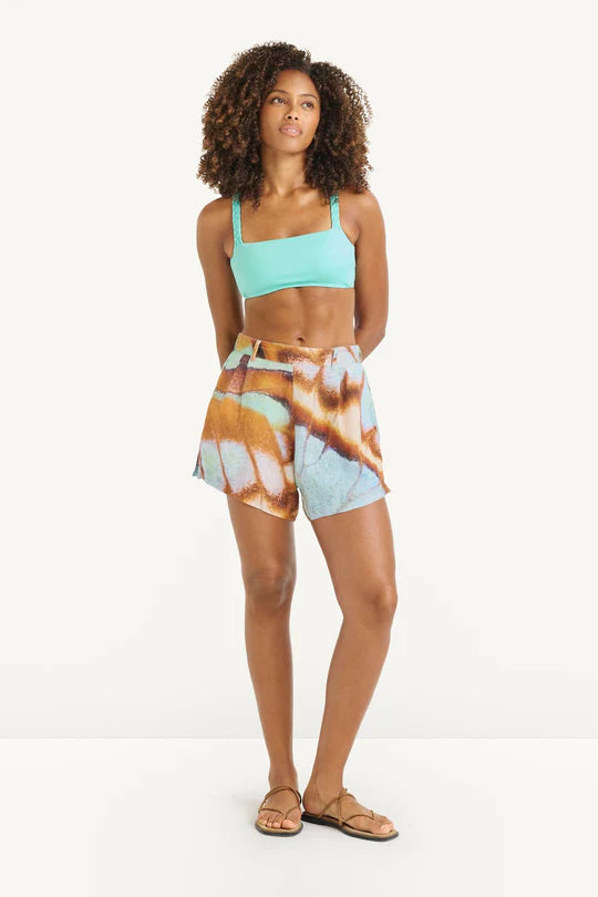 The Getaway Short Malachite Butterfly EcoLinen
