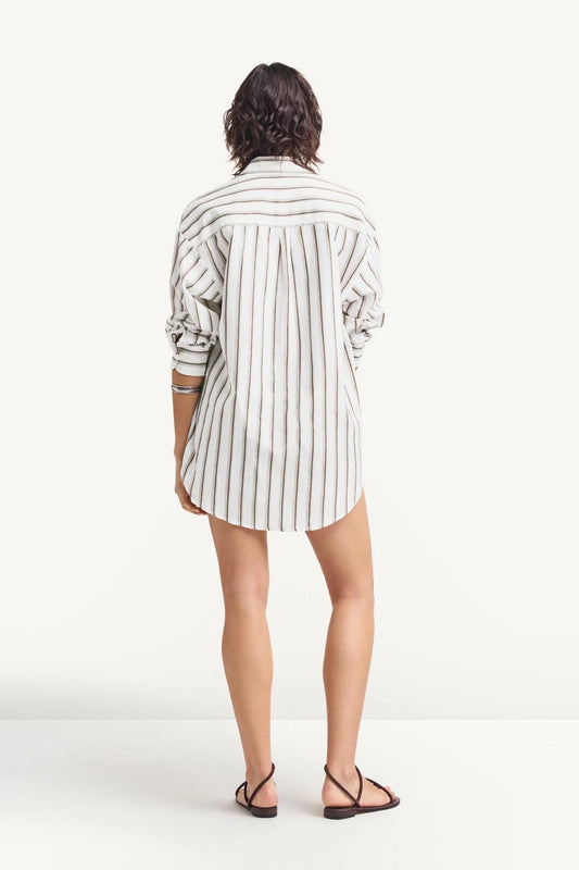 Playa Boyfriend Shirt Earth Stripe