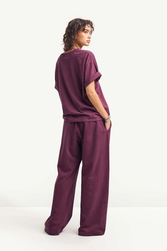 Coast Pant Crushed Berry Cotton Jersey
