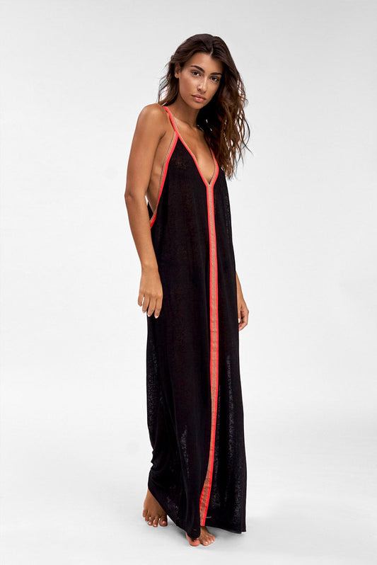 Pitusa Inca Sundress Black-Red