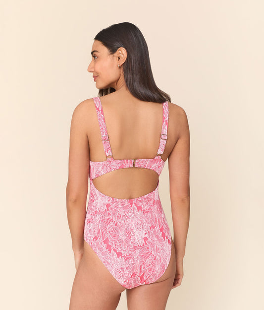 Andie Dorset One Piece Peachy — back view | Belle Mar Swim