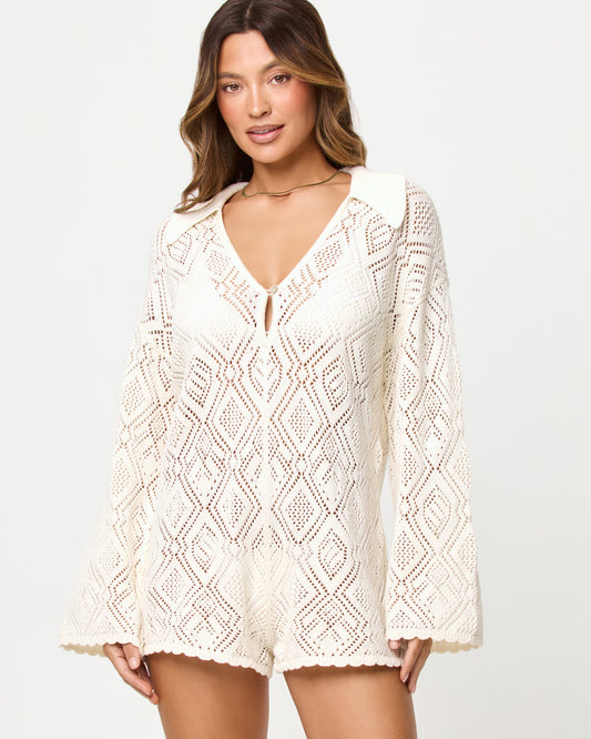 Golden Daze Romper Cream