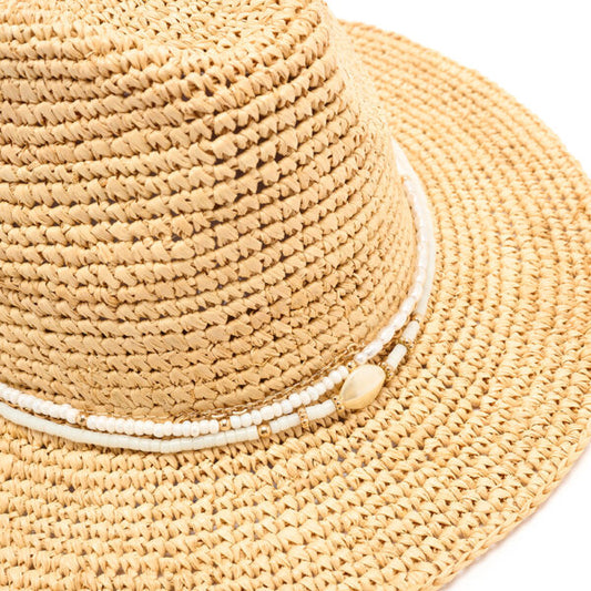 Arielle Raffia Fedora Natural detail