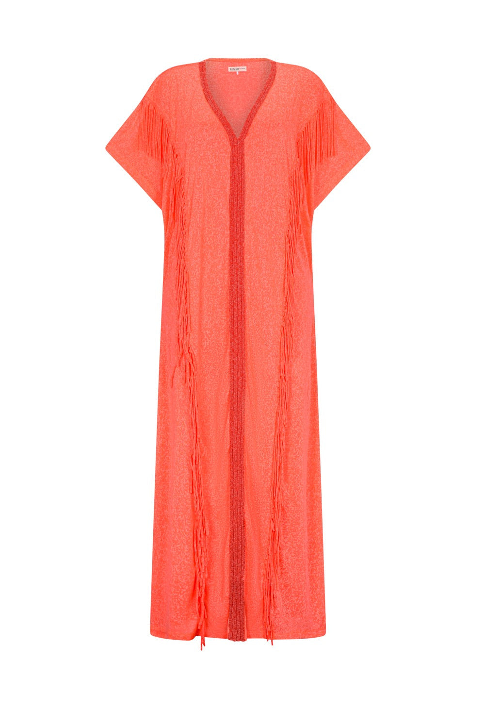 Pitusa Braided Fringe Abaya Watermelon