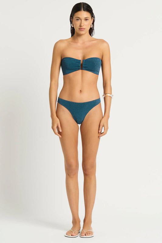 Blake Bandeau Ink Lurex Micro Crinkle