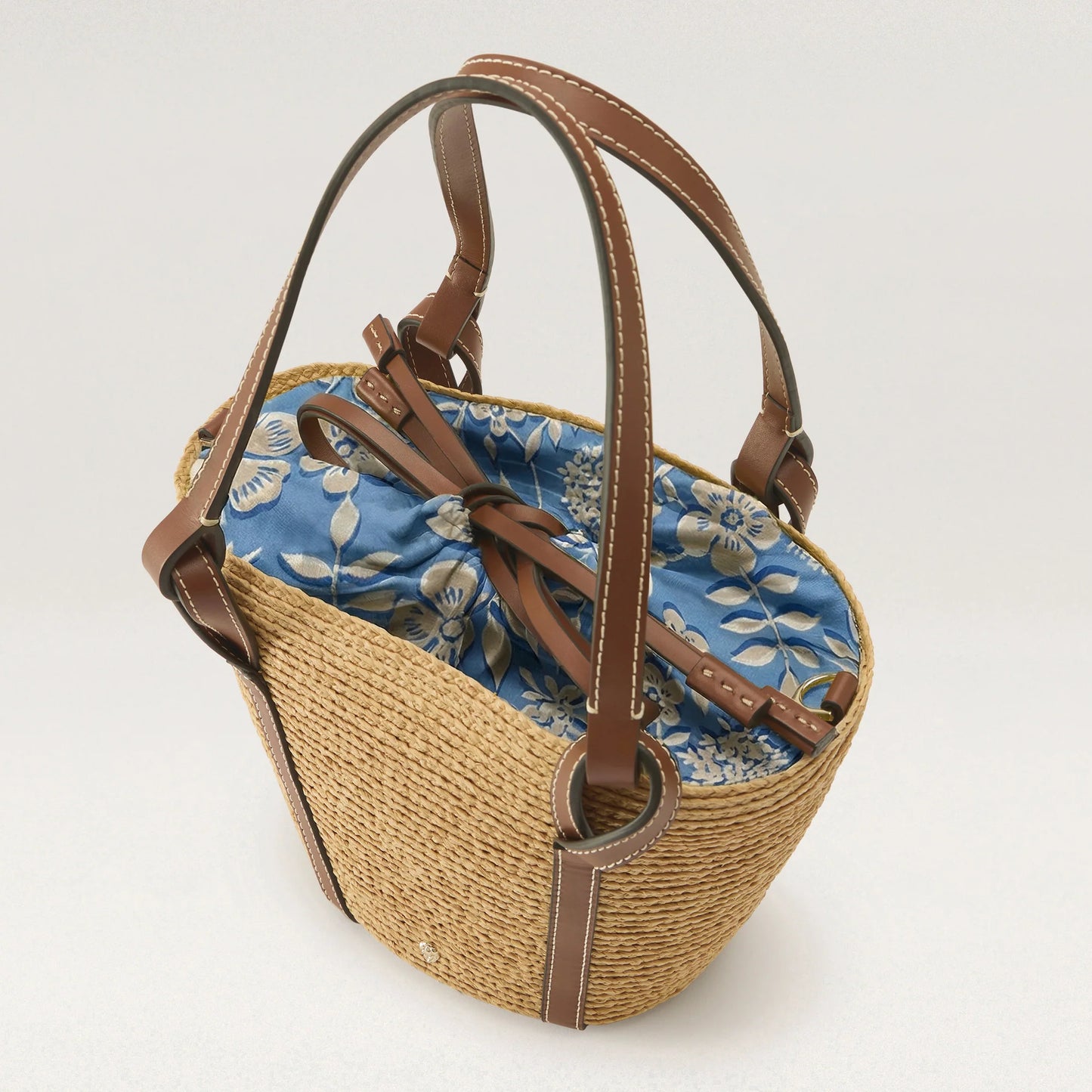 Bisou Print Basket Natural