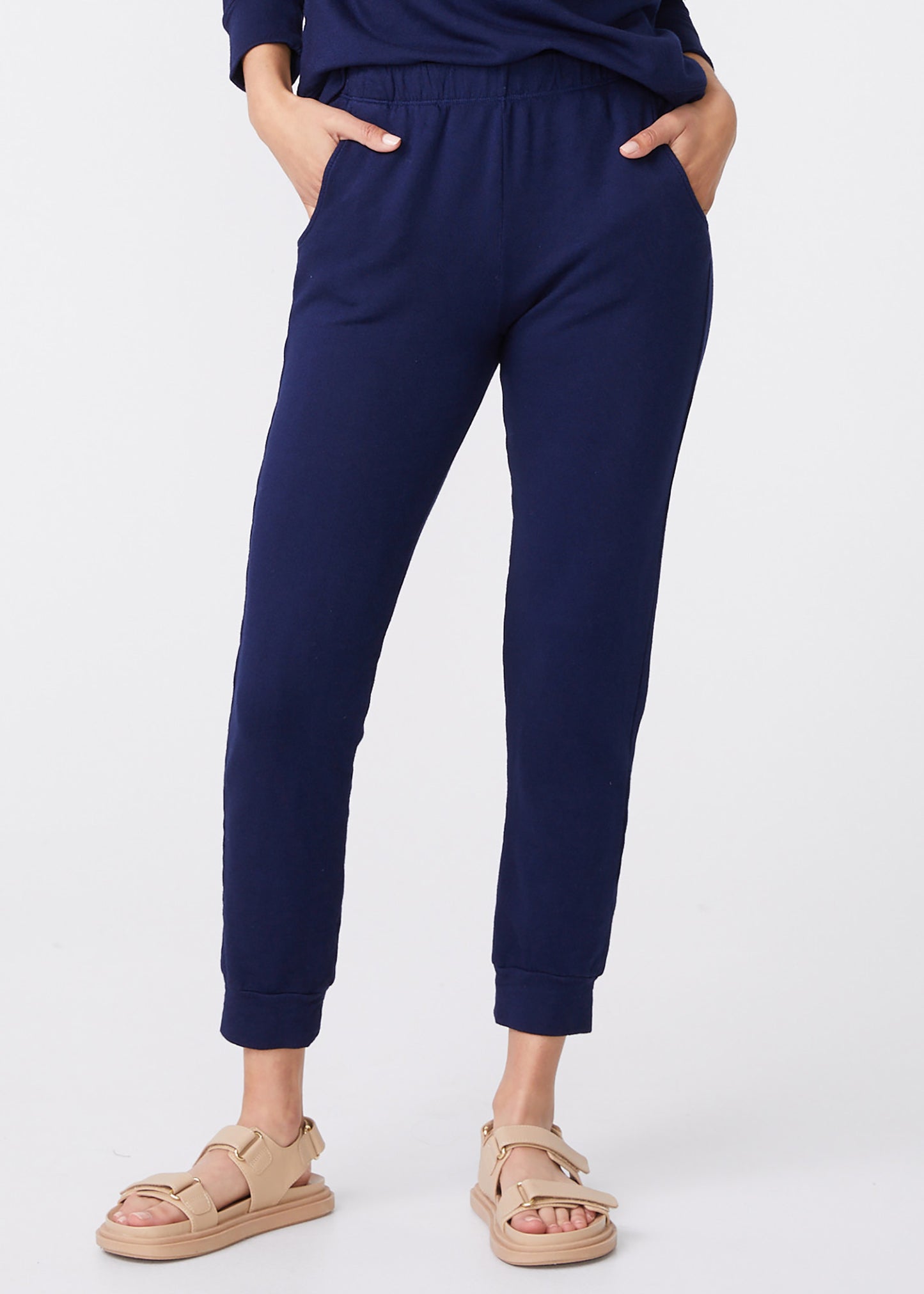 Supersoft Fleece Jogger in True Navy