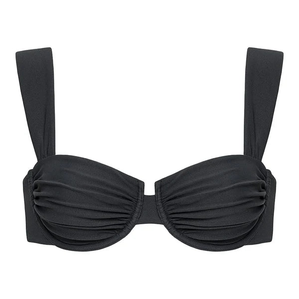 Charcoal Bella Underwire Bikini Top