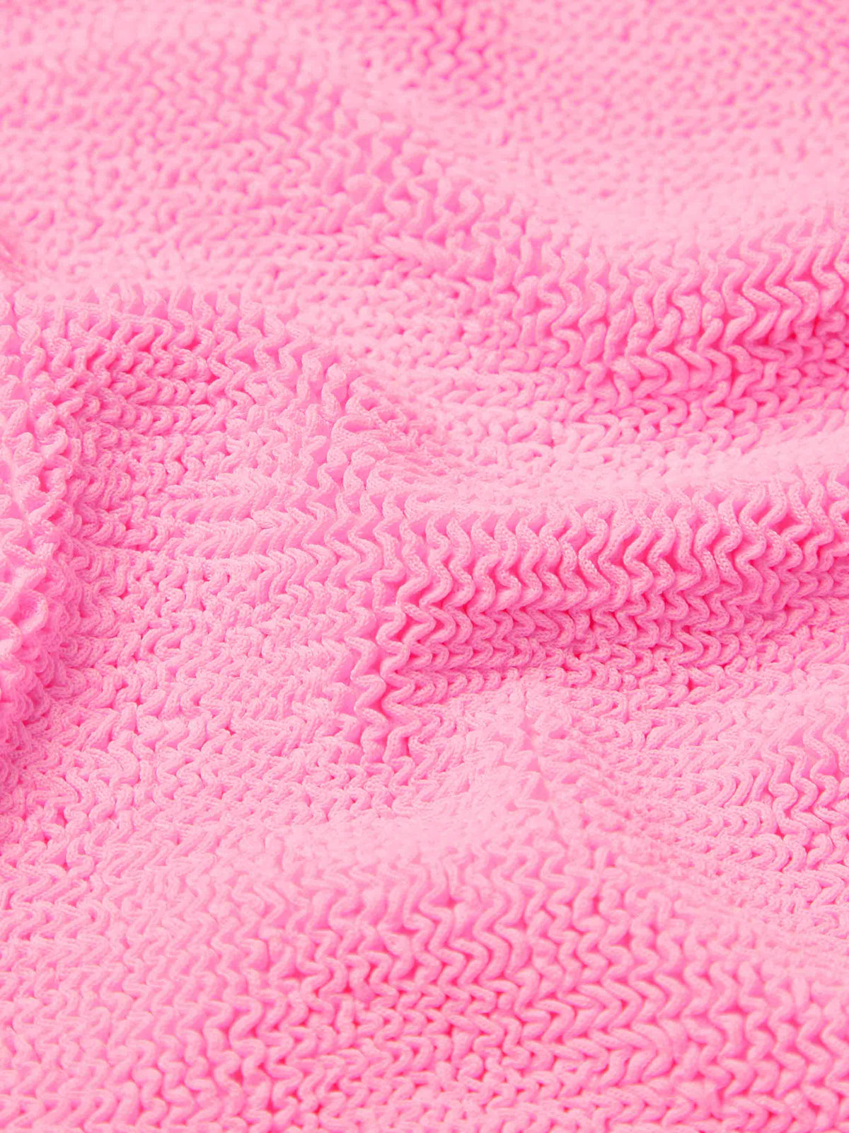 Hunza G Bubblegum Original Crinkle fabric detail | Belle Mar Swim