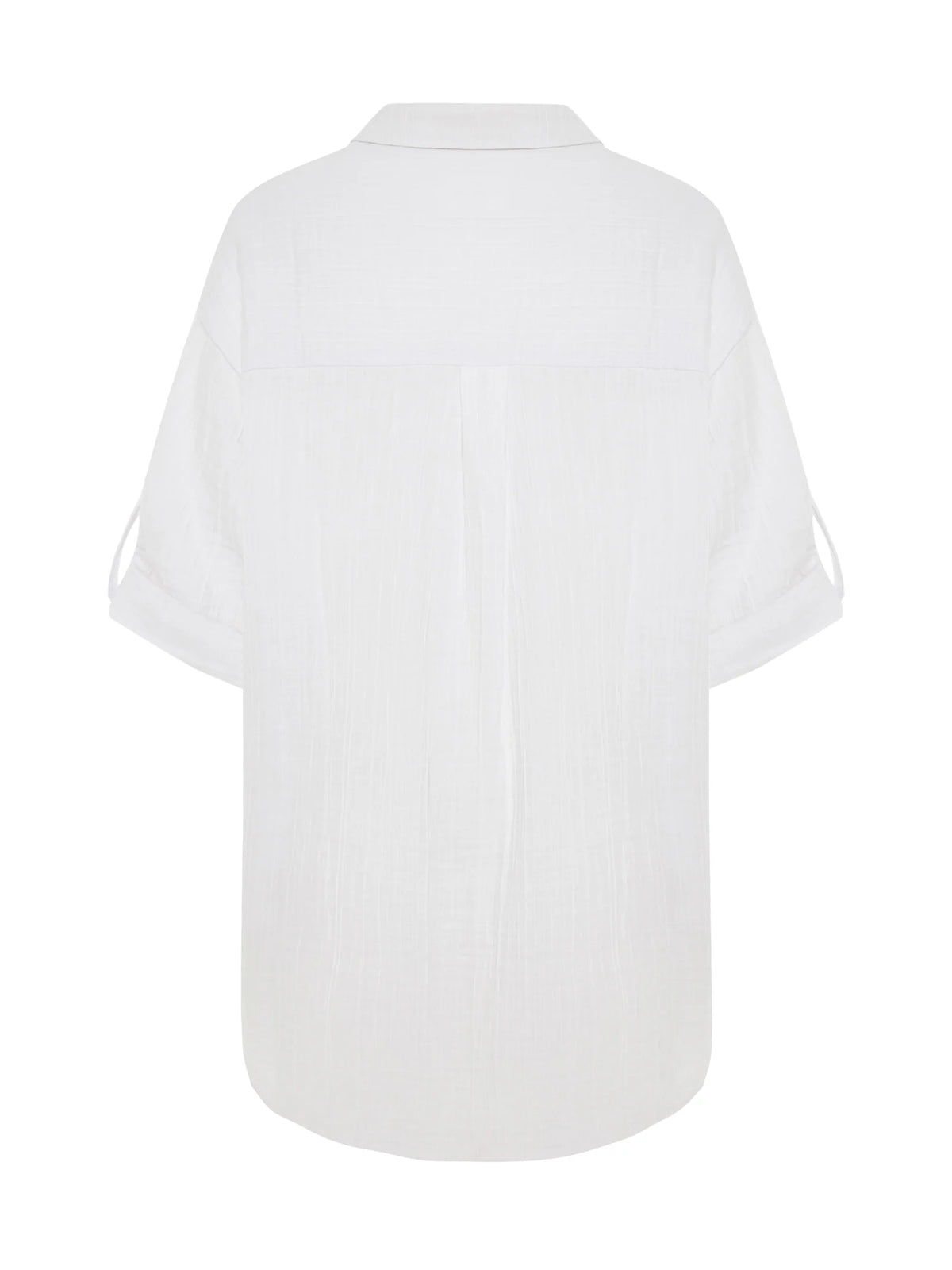 The Handloom Kaya Oversized Shirt Dress White, alternate view