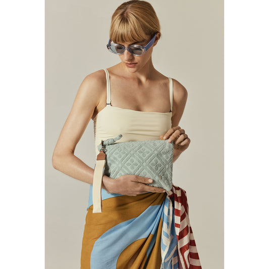 Dayani Cotton Toweling Pouch Seaglass