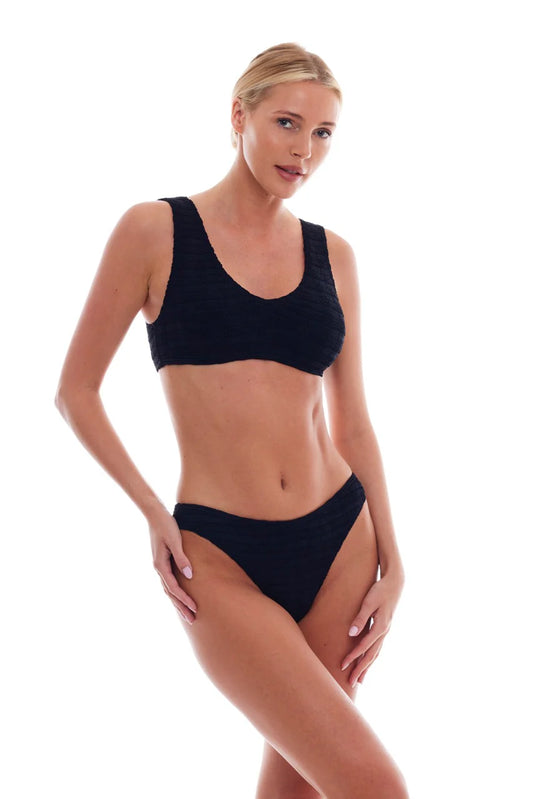 Barcelona Classic Bikini Top Black Squares