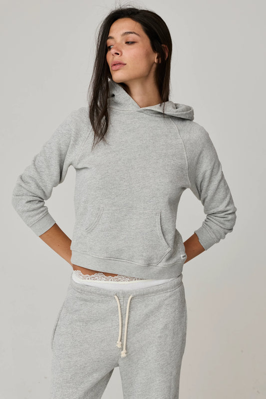 Ryan Shrunken Hoodie Heather Grey