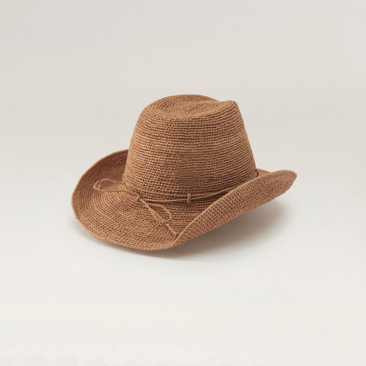Belen Raffia Fedora Nougat