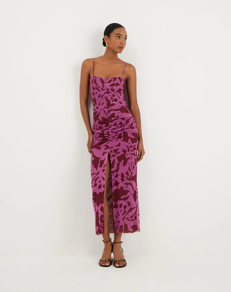 Tyla Midi Dress Oceana Ponche