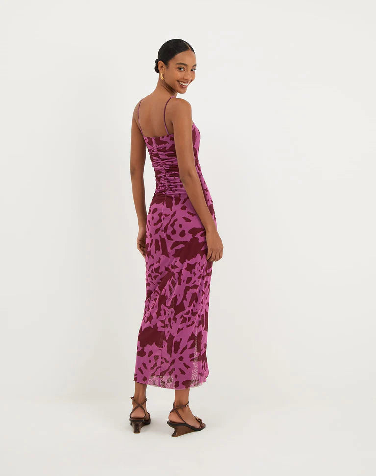 Tyla Midi Dress Oceana Ponche