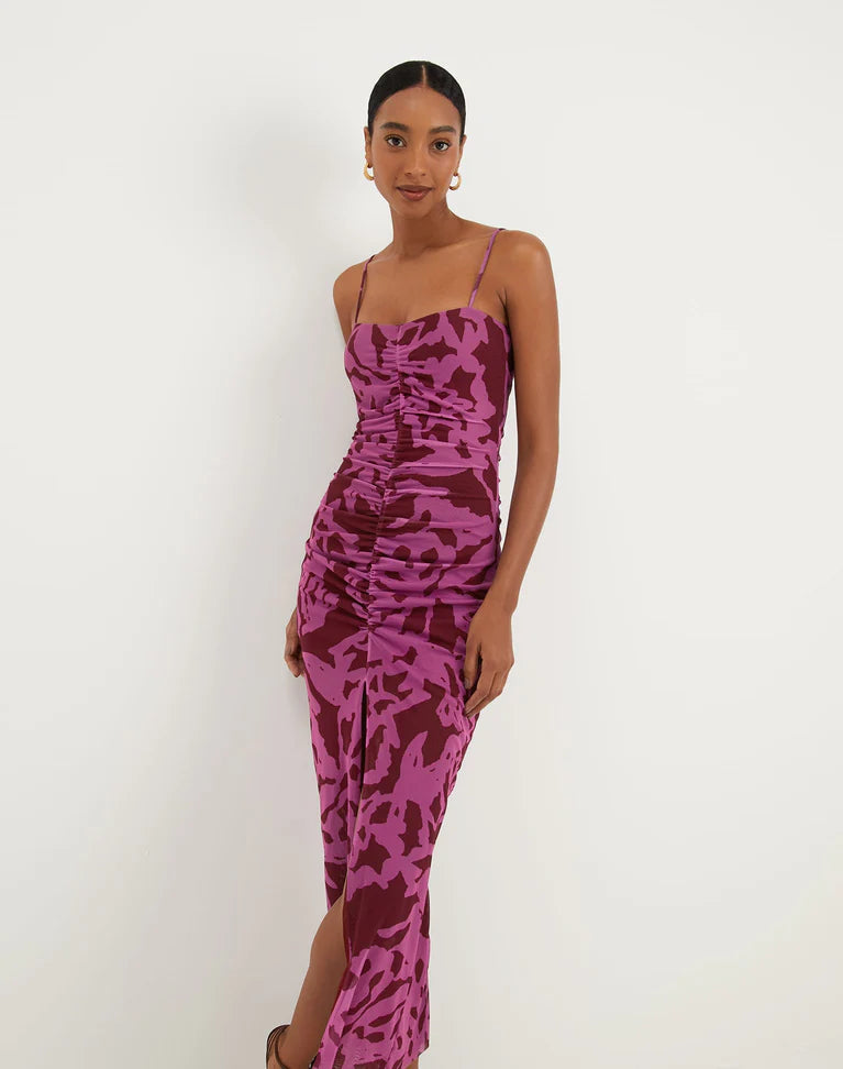 Tyla Midi Dress Oceana Ponche