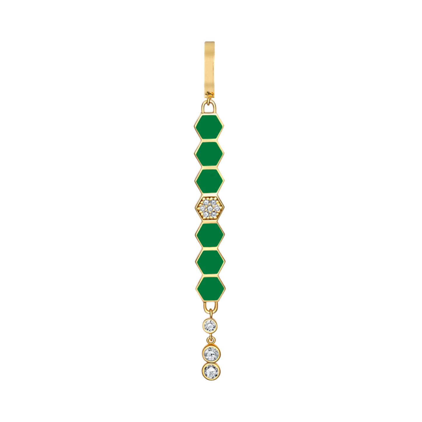 Green Honeycomb Memento Charm