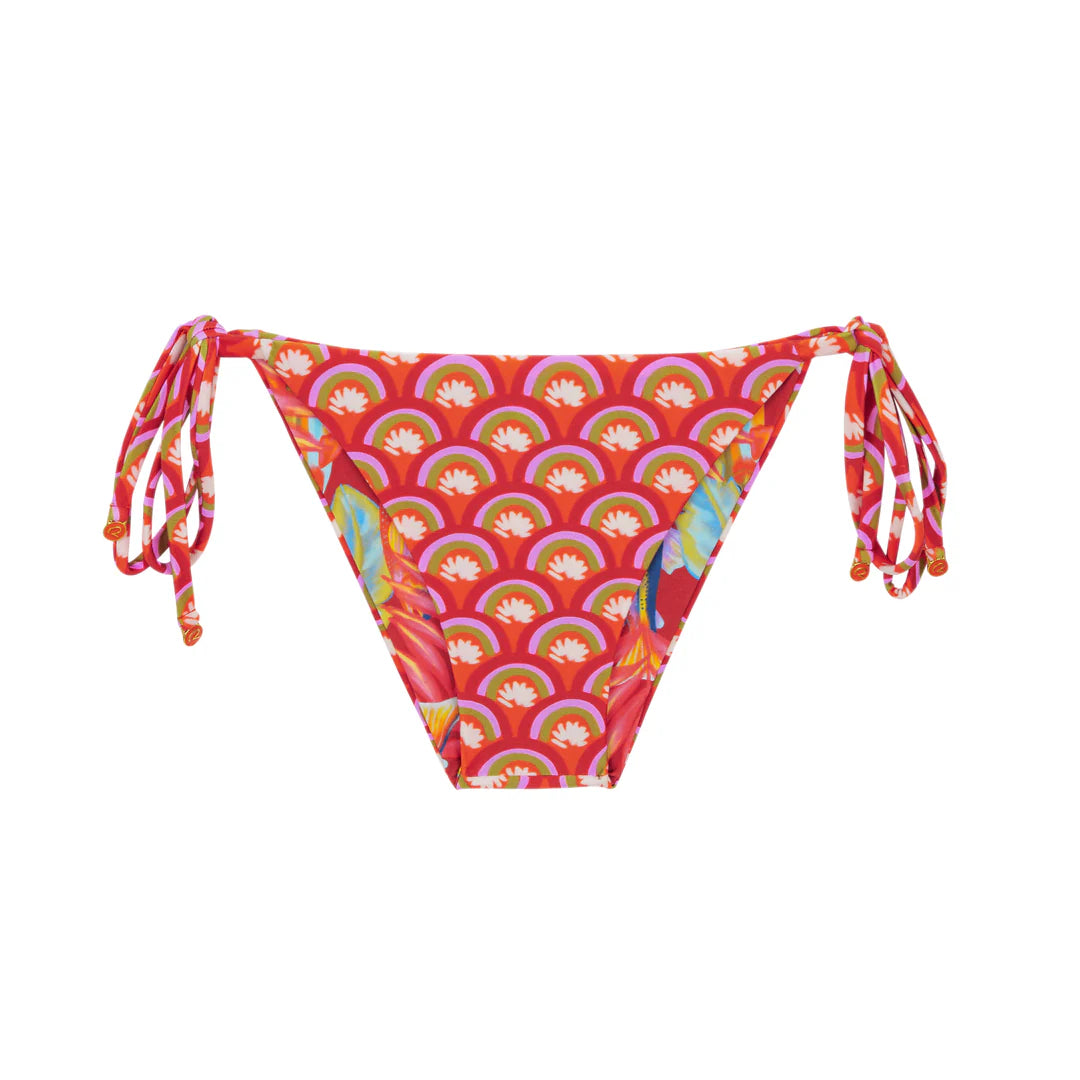 Lacinho Bikini Bottom Floral Scales