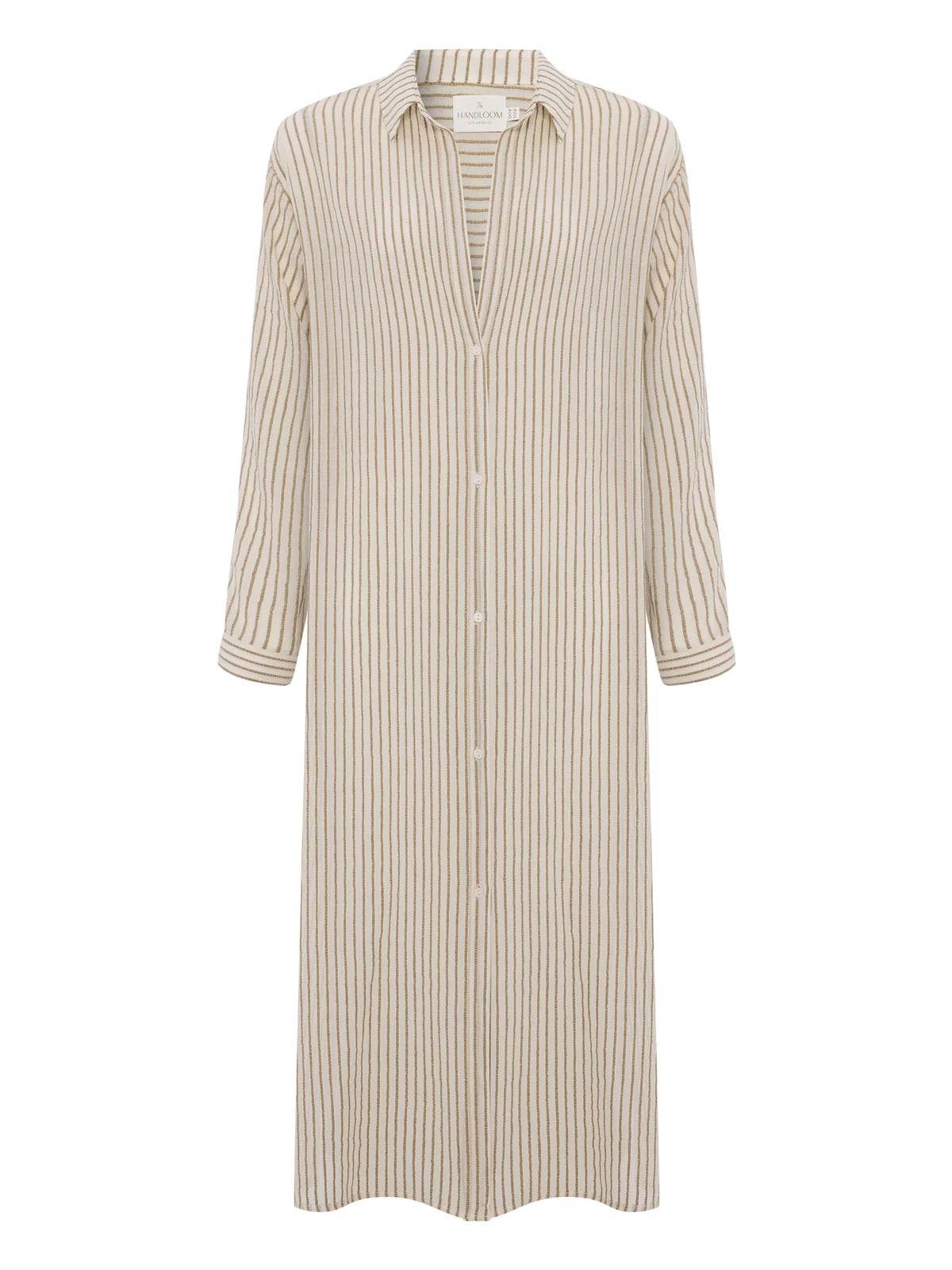 Voyage Shirt Dress Khaki Stripe