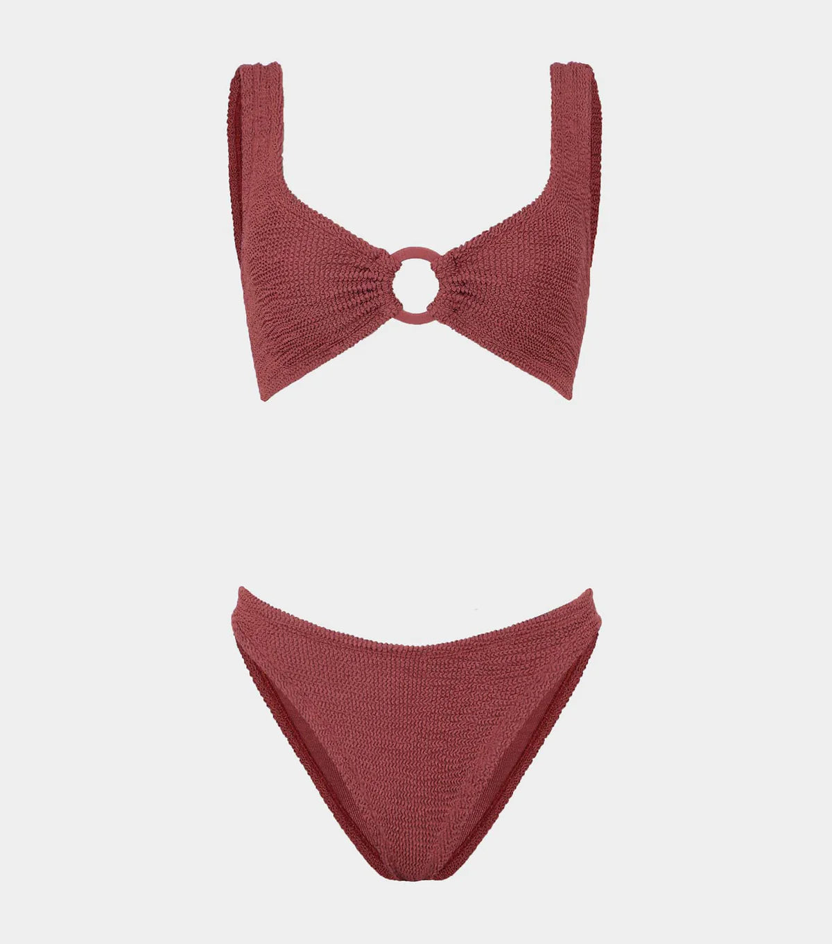 Julia Bikini Tonal Hoops Rosewood
