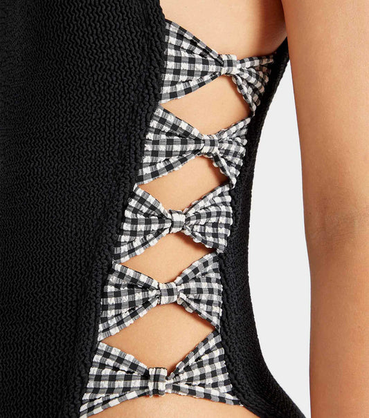 Tiffany One Piece Black Gingham