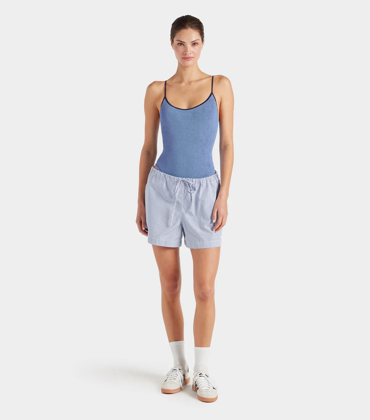 Pamela Swim Contrast Cornflower/Navy