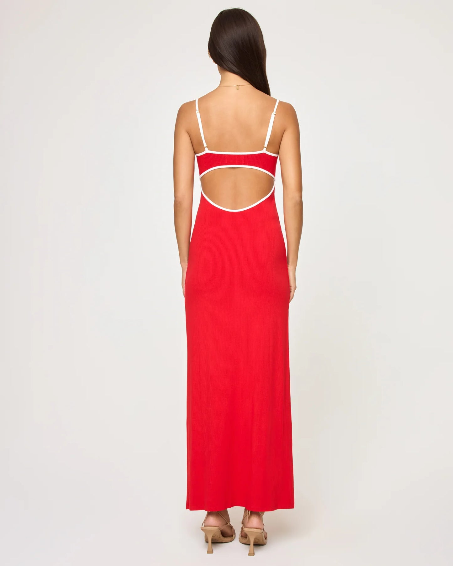 Jordana Dress Flame/Cream