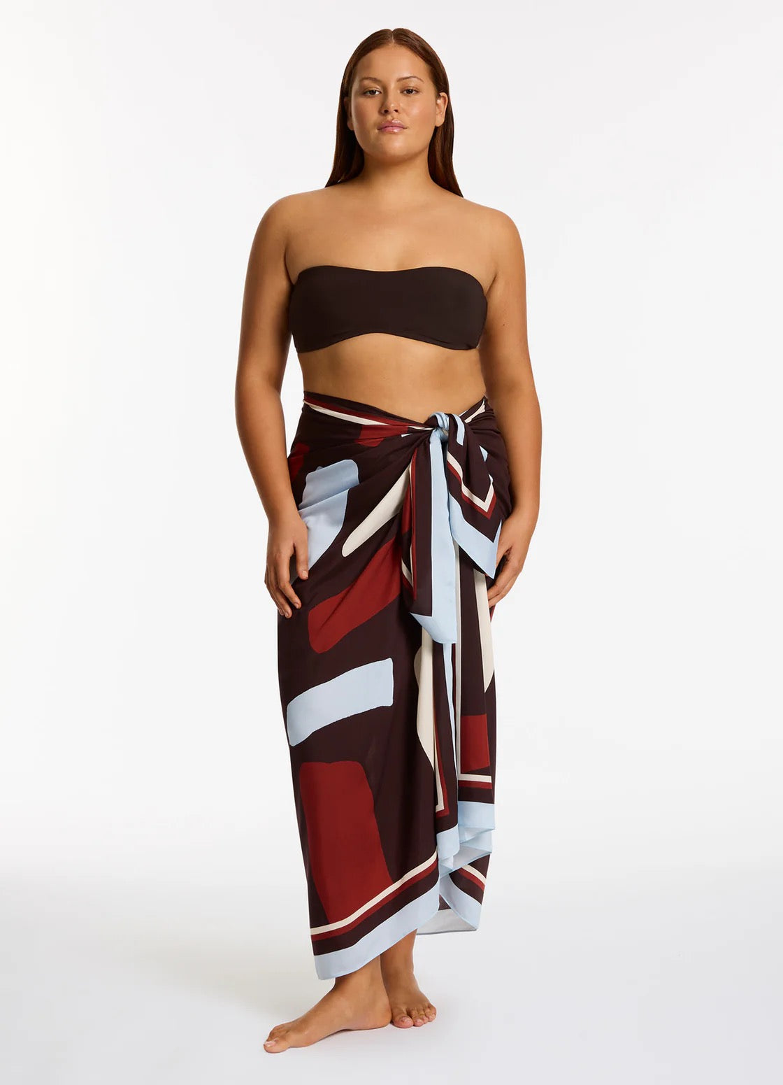 Zarla Long Sarong Ruby