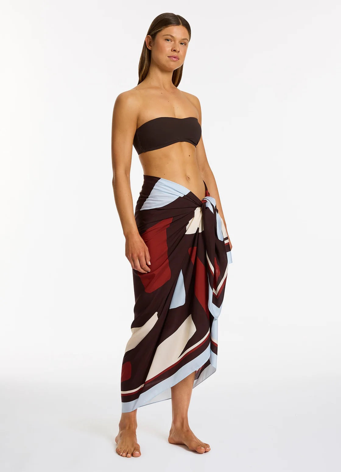 Zarla Long Sarong Ruby