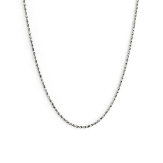 Thin Romance Necklace in Silver