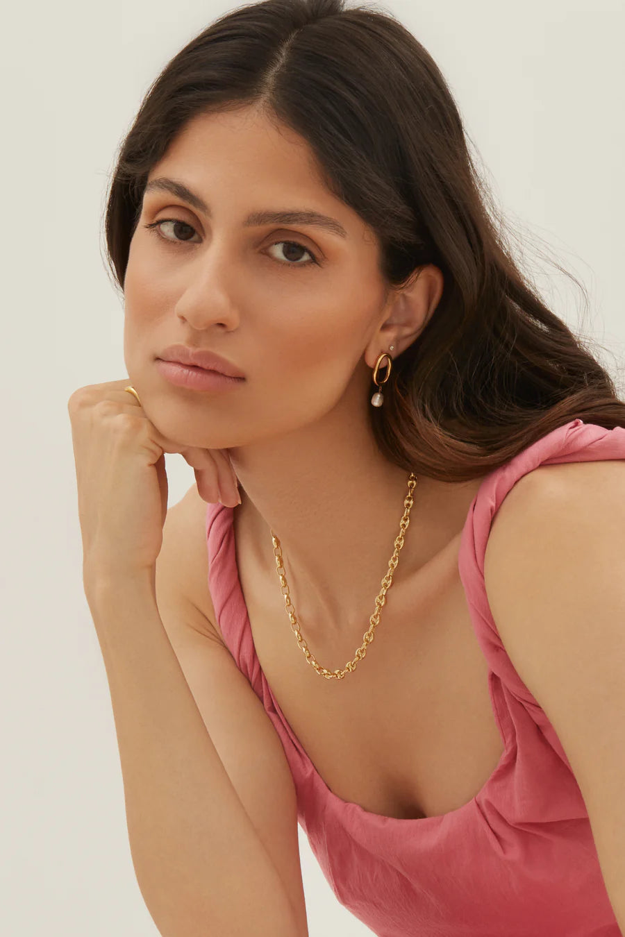Twenty Compass Marbella Necklace in 14k Gold Vermeil