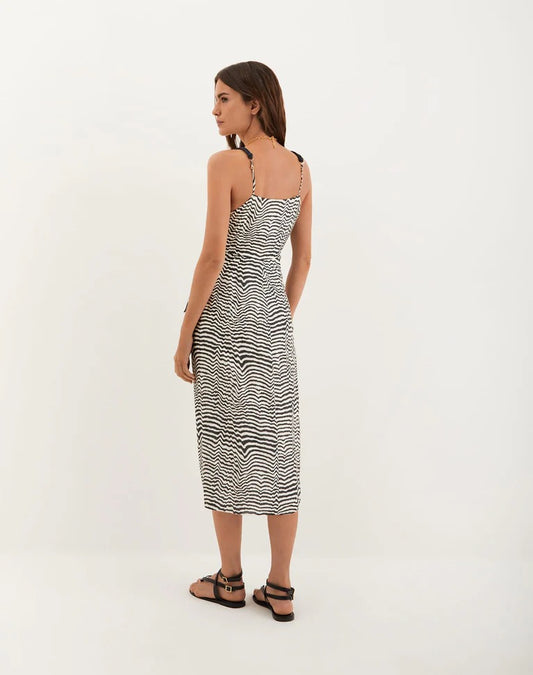Carly Midi Wrap Dress Ravine