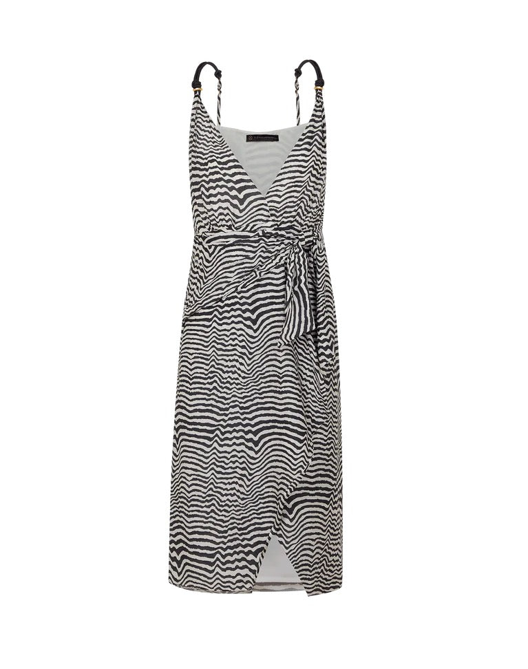 Carly Midi Wrap Dress Ravine