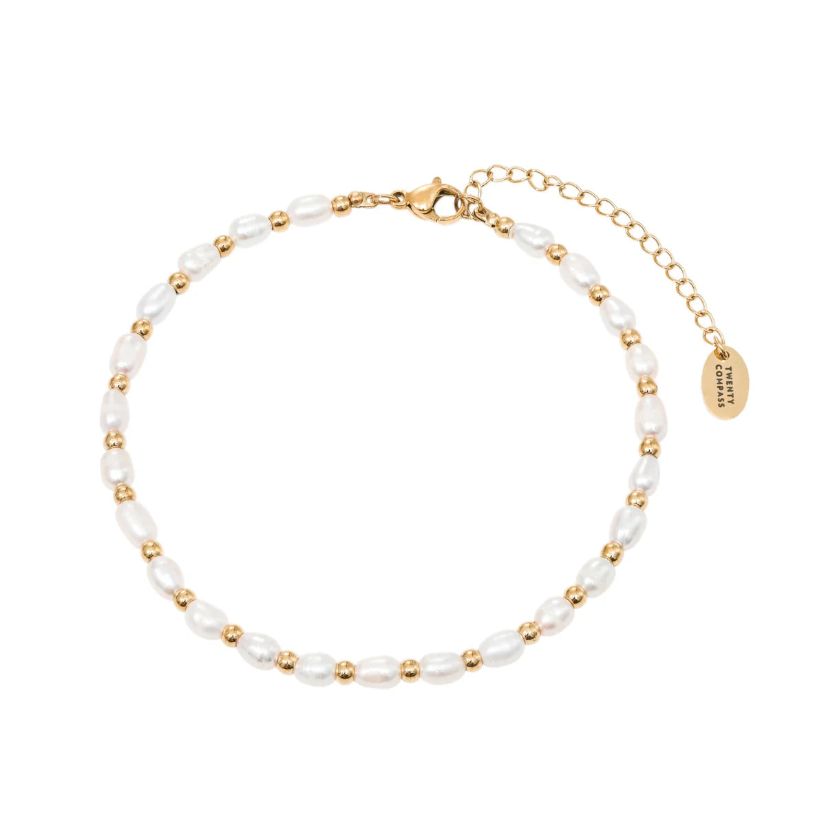 Lagoon Pearl Anklet Gold