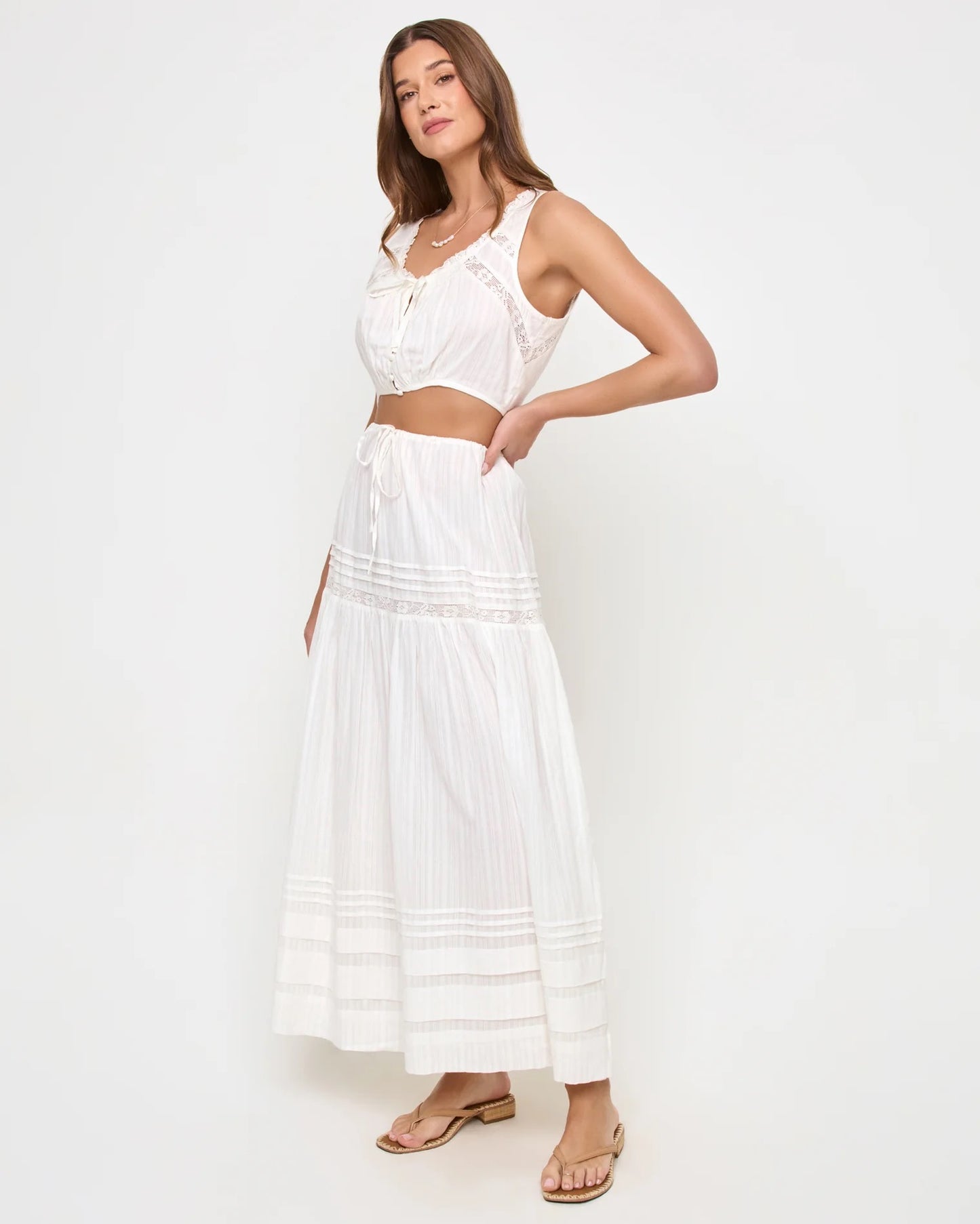 Reia Skirt White