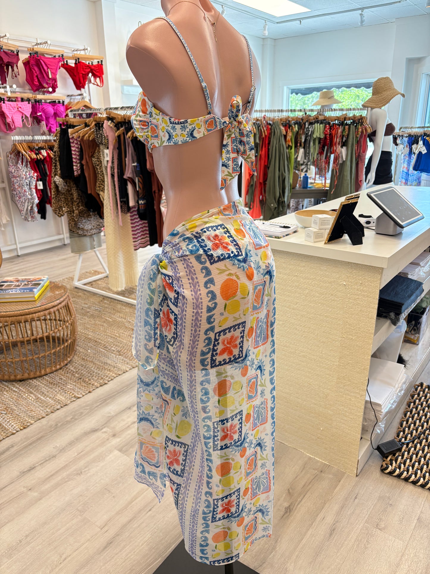 Aruba Top Sicilian Print