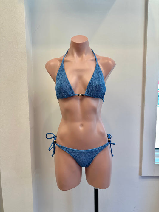 Beaded Tie Side Vista Brief Bottom Azure