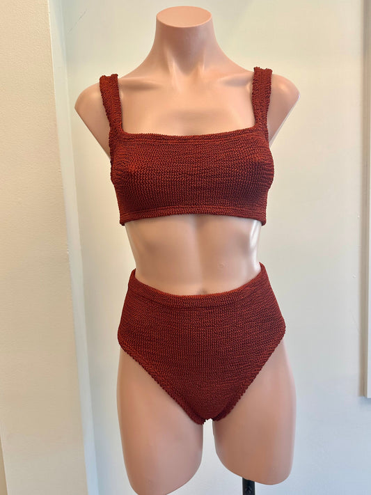 Patricia Bikini Metallic Chestnut