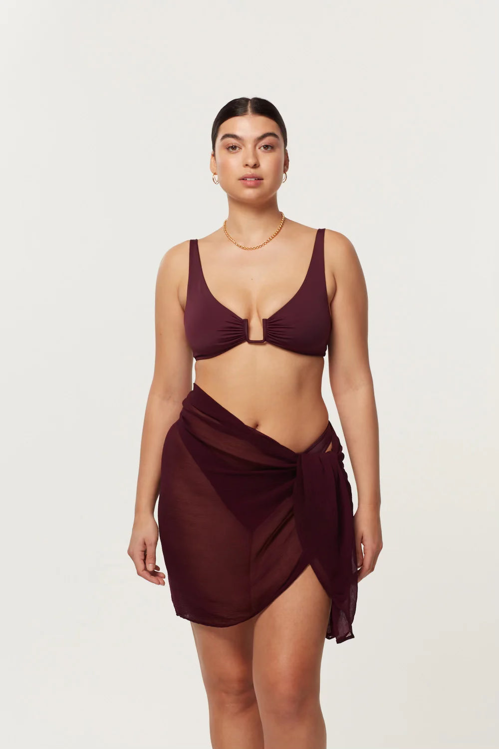 Siciliy Sarong in Plum