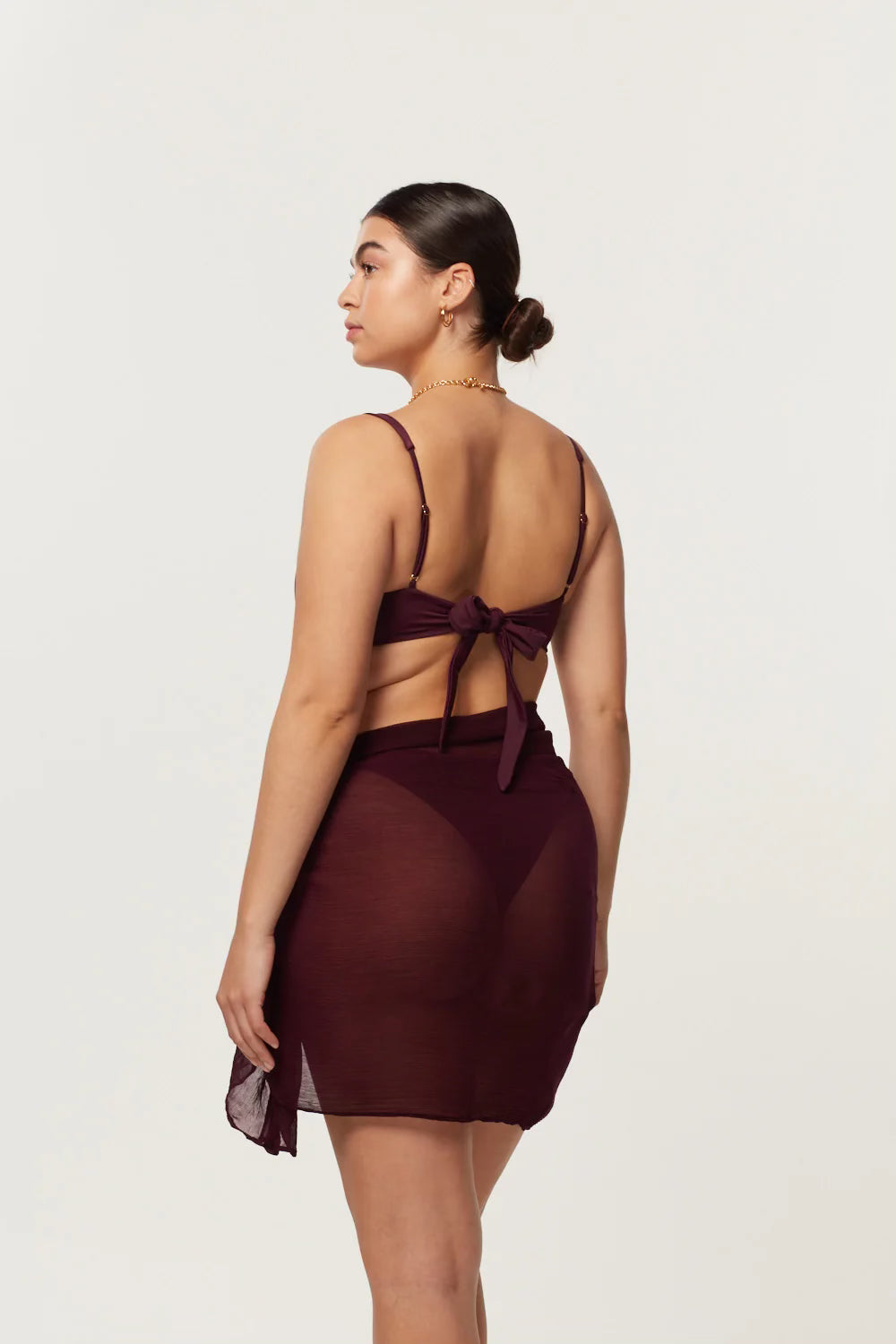 Siciliy Sarong in Plum