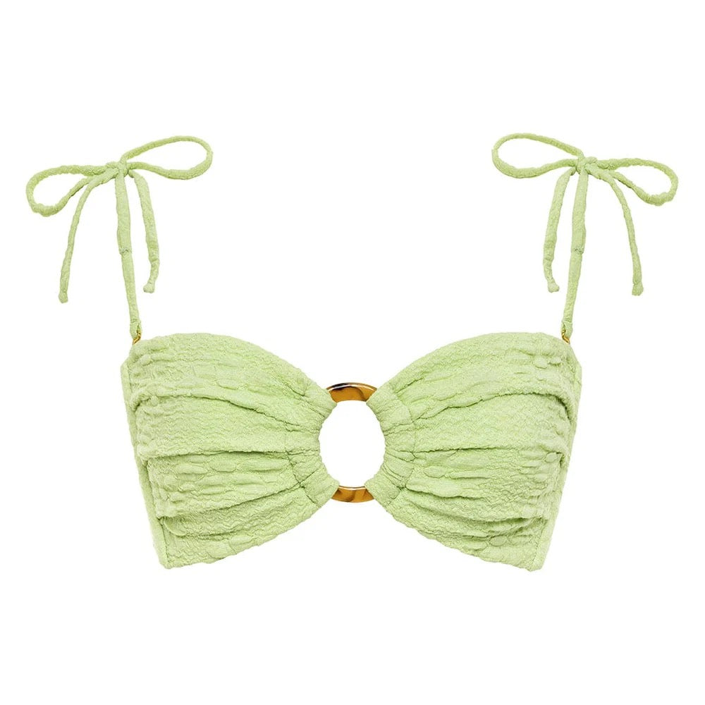 Avo Floral Tori Ties Bandeau Bikini Top