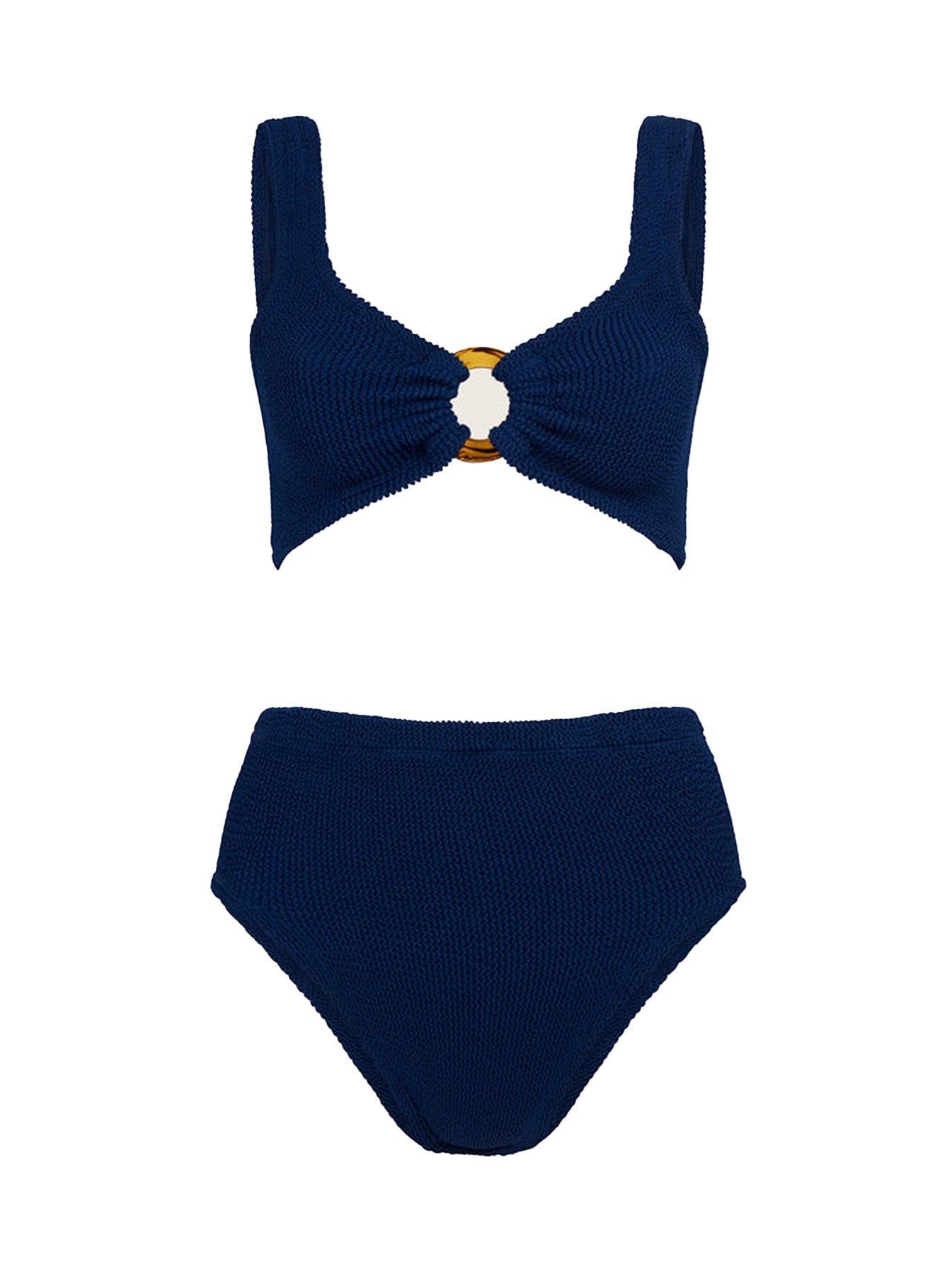 Nadine High Waisted Bikini Navy