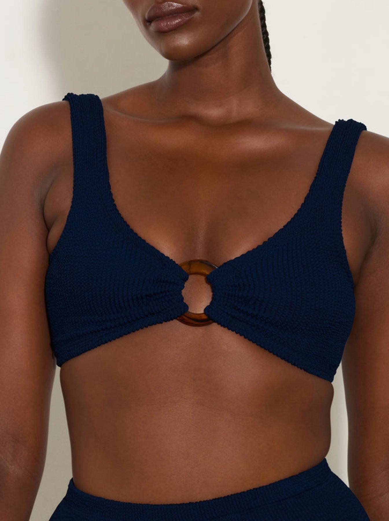 Nadine High Waisted Bikini Navy