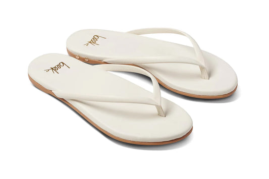 Sunbeam Leather Flip Flop Sandal in Vanilla