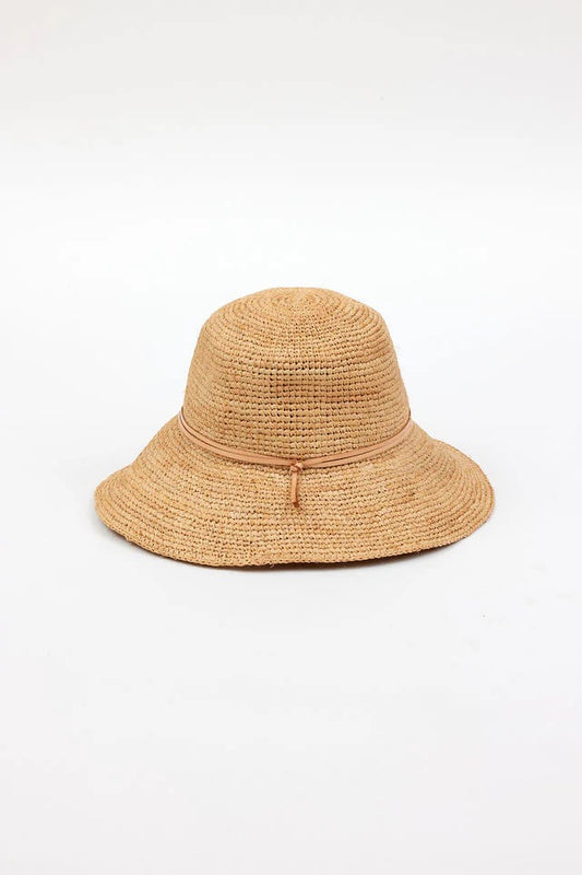 Betty Crochet Bucket Natural/Tan