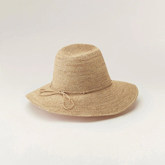 Desmonda Natural Packable Raffia Hat