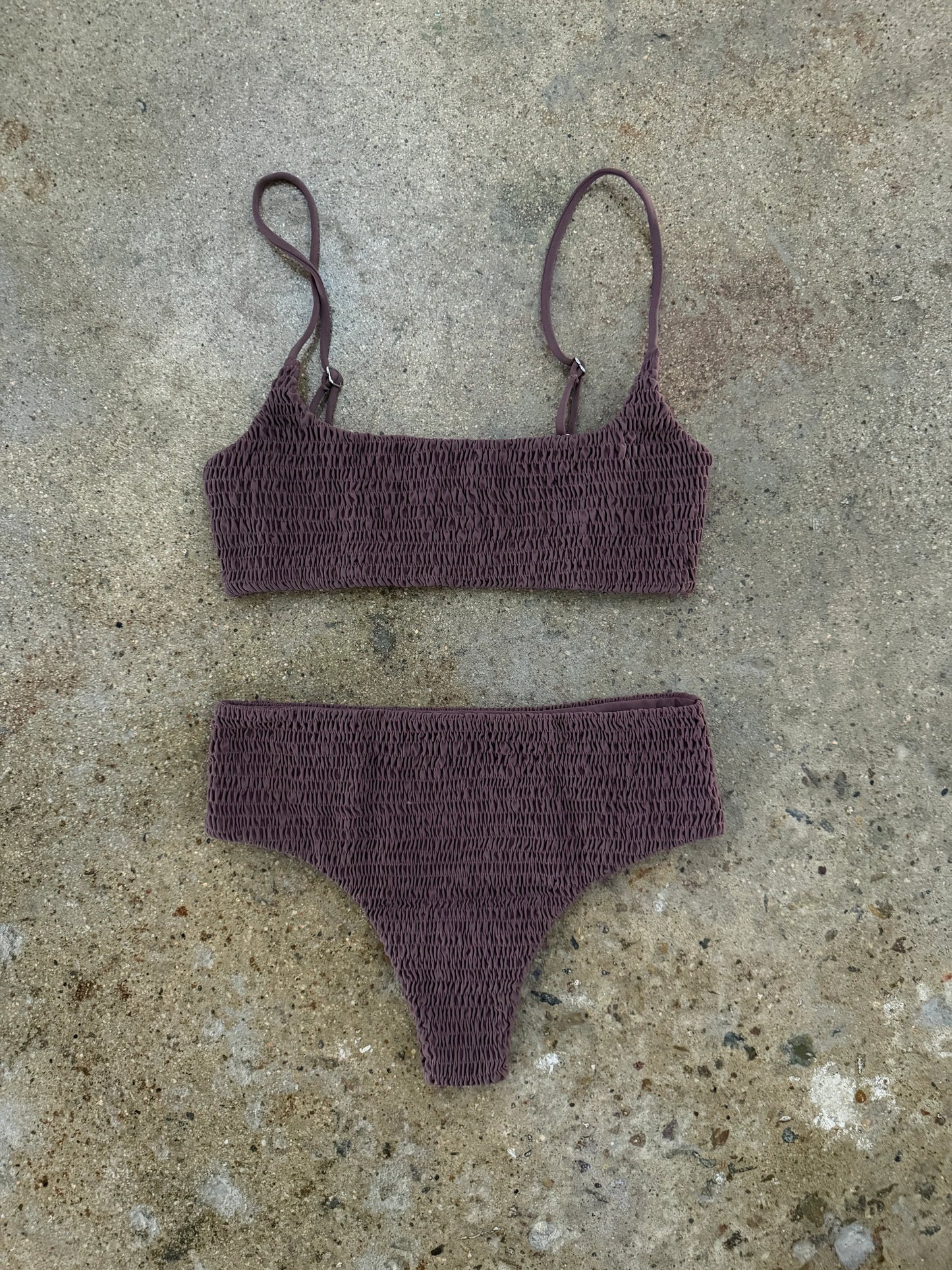 Bambi Bottom Cocoa Powder in brown — alternate view | Belle Mar Swim